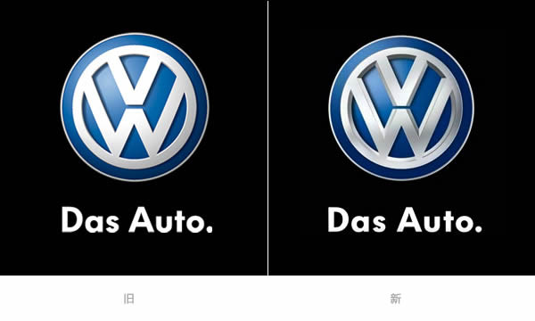 德國大眾汽車再度微調LOGO