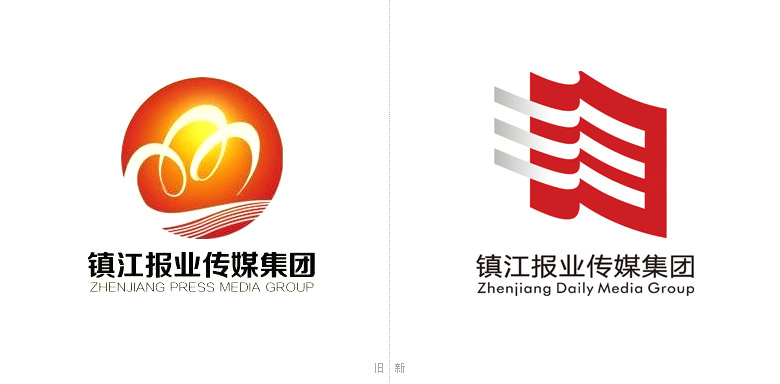 鎮江報業傳媒集團標志，鎮江報業傳媒集團LOGO，報業品牌設計
