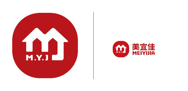 美宜佳便利店LOGO，美宜佳便利店標志，美宜佳新品牌設計，便利店品牌設計