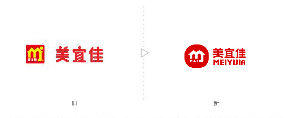美宜佳便利店LOGO，美宜佳便利店標志，美宜佳新品牌設計，便利店品牌設計
