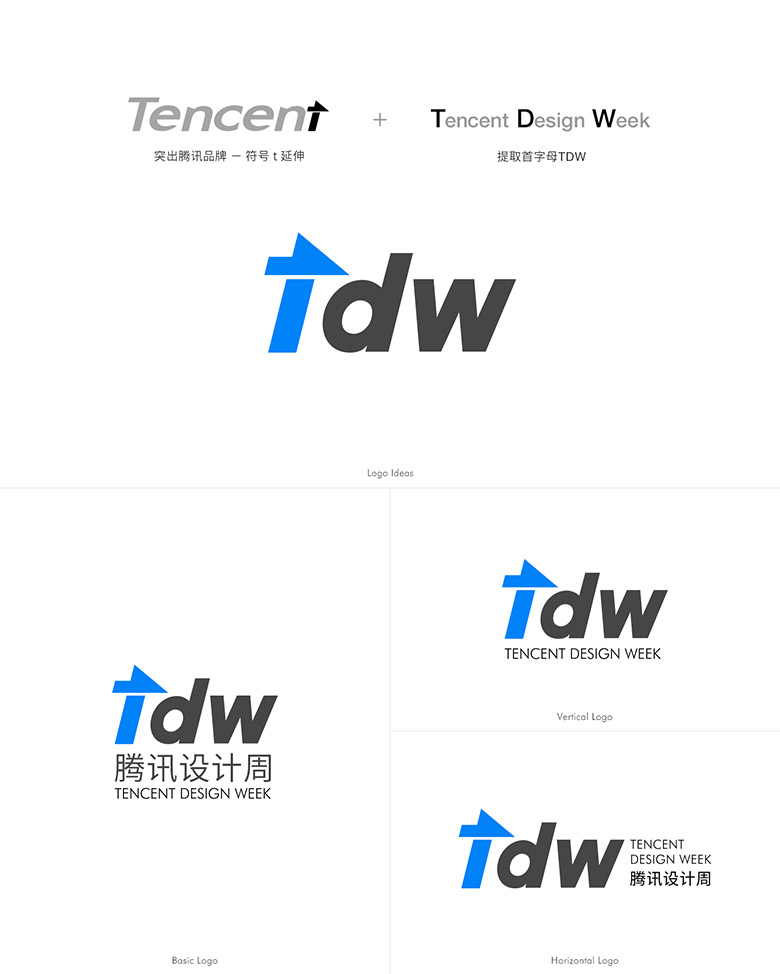 騰訊設計周首品牌形象設計，騰訊設計周標志設計，騰訊設計周LOGO