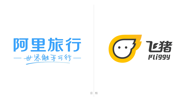 阿里旅行品牌設計，飛豬品牌設計，飛豬標志，飛豬LOGO，旅行品牌設計