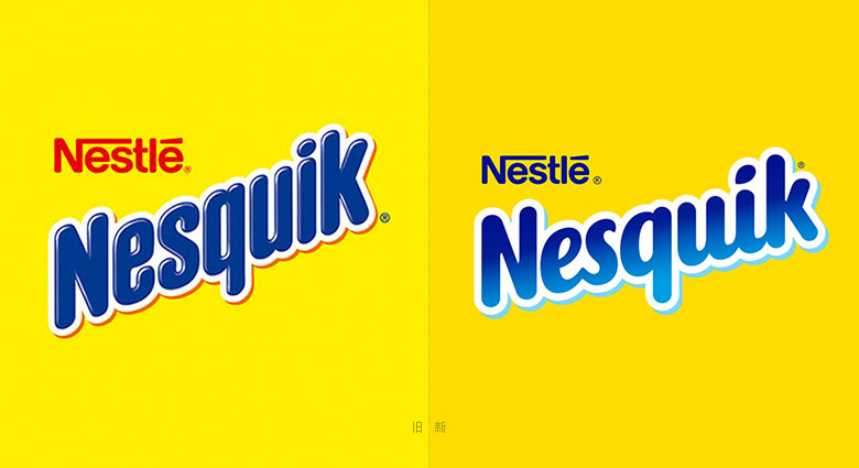 Nesquik速溶巧克力粉標志，Nesquik速溶巧克力粉LOGO，Nesquik速溶巧克力粉品牌形象設計，雀巢品牌設計，巧克力品牌設計