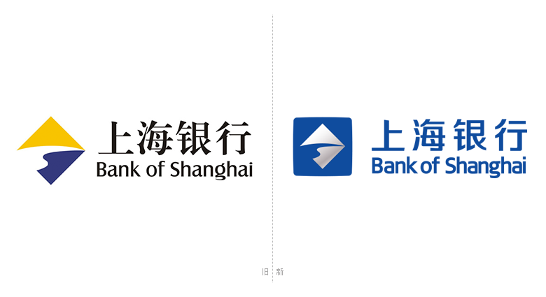 上海銀行LOGO，上海銀行標志，上海銀行品牌形象，銀行品牌設計