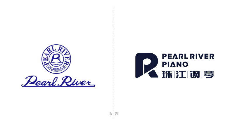 珠江鋼琴標志，珠江鋼琴LOGO，鋼琴品牌設計，全球最大鋼琴制造商