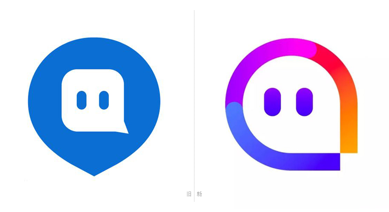 陌陌LOGO，陌陌標志，社交平臺標志，社交平臺LOGO，社交平臺品牌設計