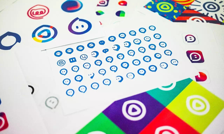 陌陌LOGO，陌陌標志，社交平臺標志，社交平臺LOGO，社交平臺品牌設計