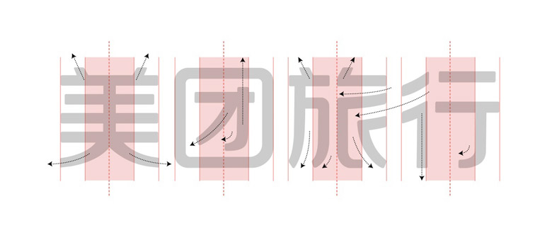 美團(tuán)旅行標(biāo)志，美團(tuán)旅行LOGO，美團(tuán)旅行形象設(shè)計(jì)，旅行品牌設(shè)計(jì)