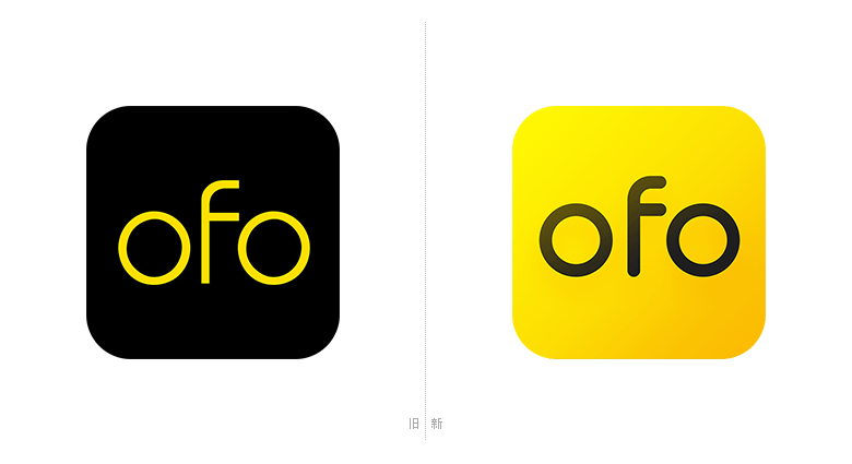 ofo小黃車單車LOGO，ofo小黃車單車標(biāo)志，共享單車品牌設(shè)計(jì)，ofo小黃車單車品牌形象設(shè)計(jì)