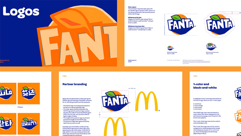 芬達（FANTA）標志，芬達（FANTA）LOGO，芬達（FANTA）品牌形象設計，飲品包裝設計，飲品品牌設計