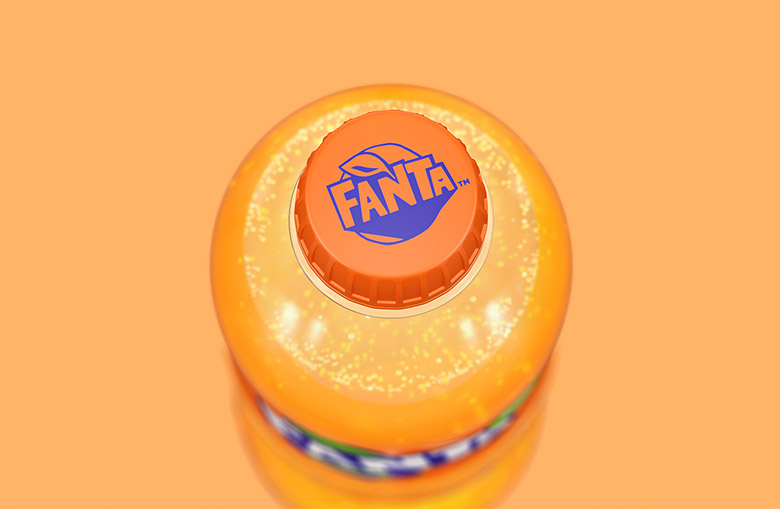 芬達（FANTA）標志，芬達（FANTA）LOGO，芬達（FANTA）品牌形象設計，飲品包裝設計，飲品品牌設計