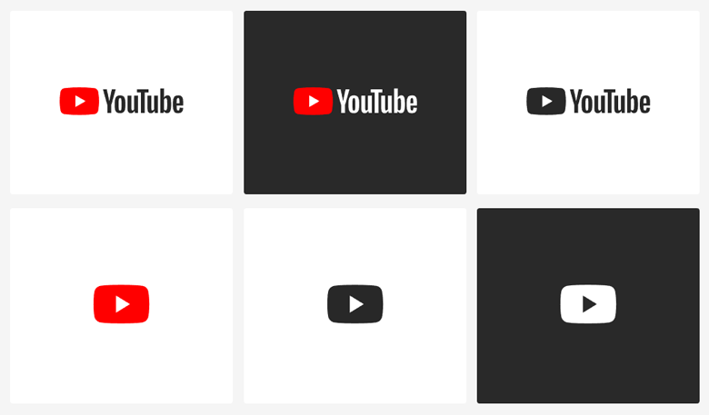 YouTube標志，YouTube LOGO，視頻分享網(wǎng)站LOGO，YouTube形象設(shè)計