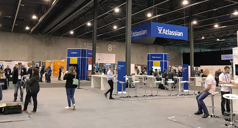 AtlassianLOGO，Atlassian標志，Atlassian形象設計，軟件開發(fā)標志設計，軟件開發(fā)品牌設計