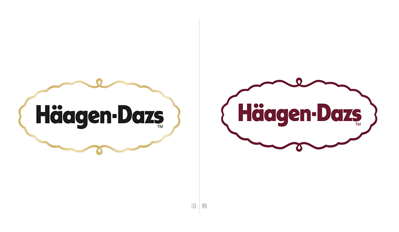 哈根達斯標志，哈根達斯LOGO，哈根達斯包裝，哈根達斯品牌形象設(shè)計，冰淇淋品牌設(shè)計，雪糕品牌設(shè)計