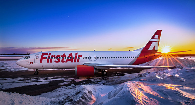 First Air航空LOGO，First Air航空標志，First Air航空品牌設計，加拿大航空標志