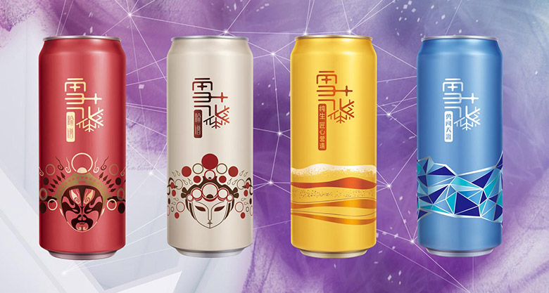 雪花啤酒標志，雪花啤酒LOGO，雪花啤酒包裝設(shè)計，雪花啤酒形象設(shè)計，啤酒品牌設(shè)計