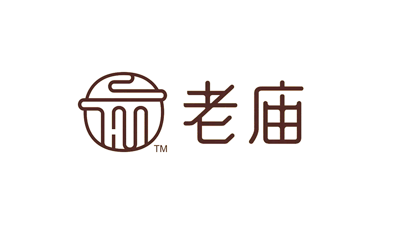 老廟黃金標志，老廟黃金LOGO，老廟黃金店面設計，老廟黃金品牌形象設計，黃金珠寶品牌設計