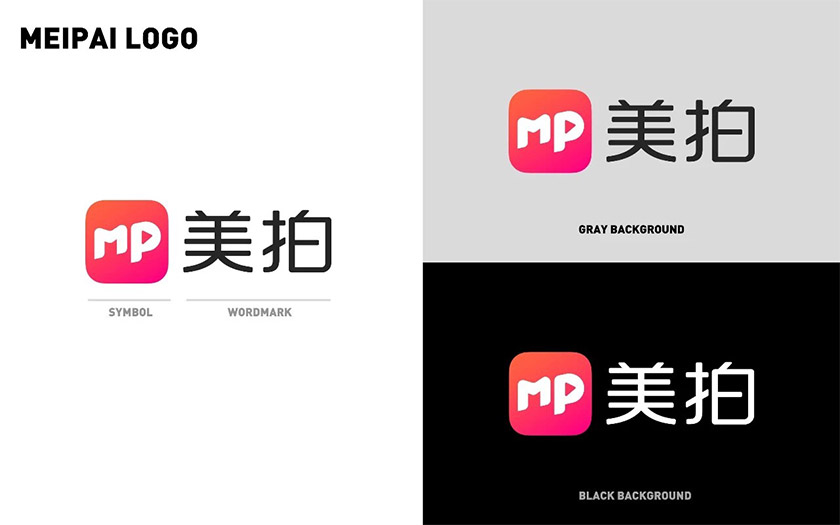美拍標志，美拍LOGO，美拍形象設計，視頻品牌設計