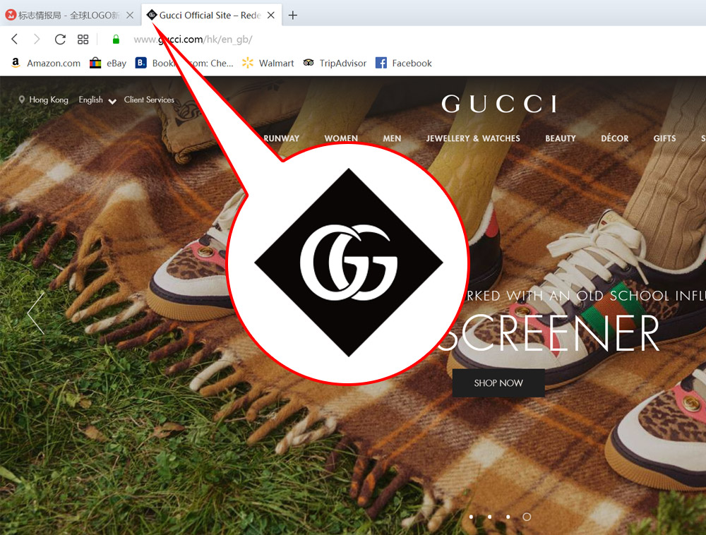 古馳（Gucci）LOGO,古馳（Gucci）標志，古馳（Gucci）品牌形象設計
