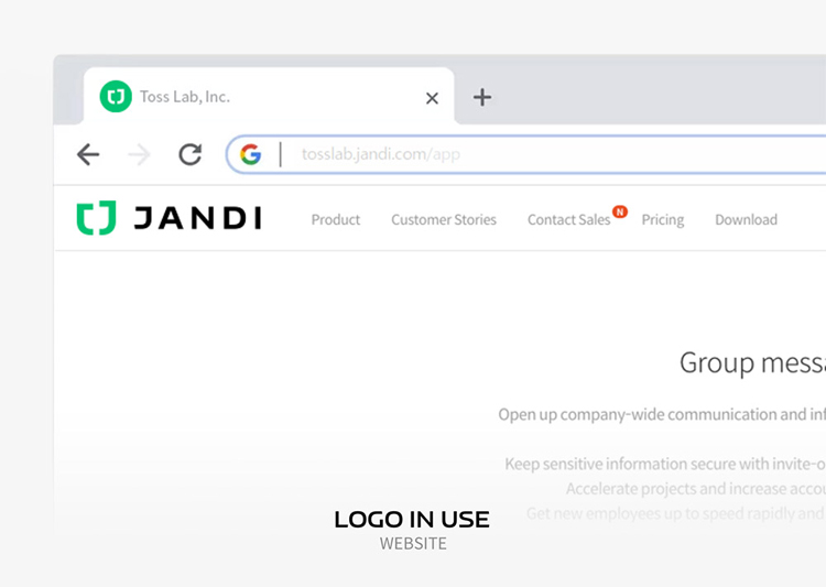 韓國通信平臺JANDIlogo設計,韓國通信平臺JANDI標志設計,韓國通信平臺JANDI標志更新,通信品牌標志設計