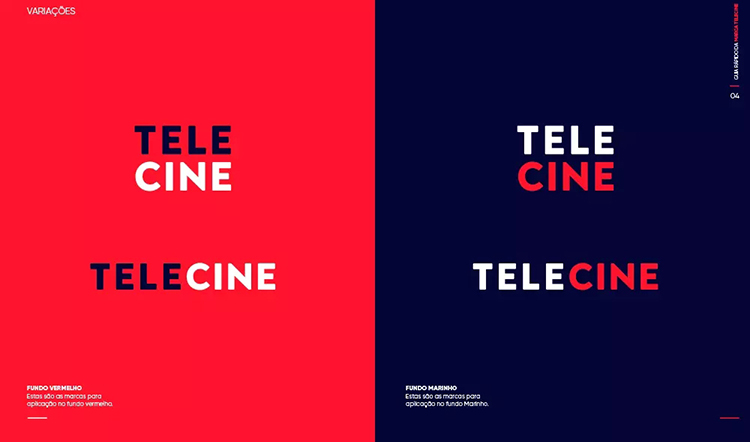 Telecine,標識,設計,創意
