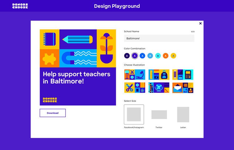 DonorsChoose,標志,設計,創意