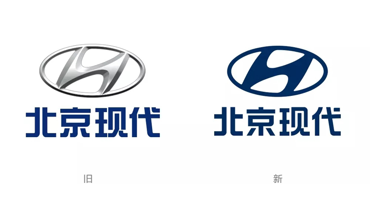 北京現代,扁平化,標志,字標,設計,汽車
