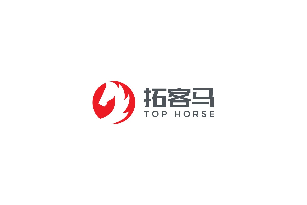 拓客馬品牌標志設計,LOGO設計,商標設計_全力設計