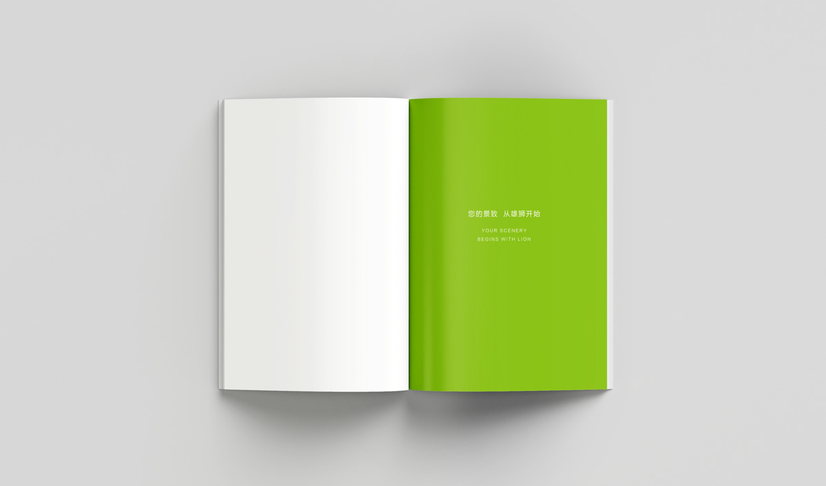 雄獅景觀畫冊設計,雄獅景觀標志設計,雄獅景觀品牌形象設計,雄獅景觀LOGO設計