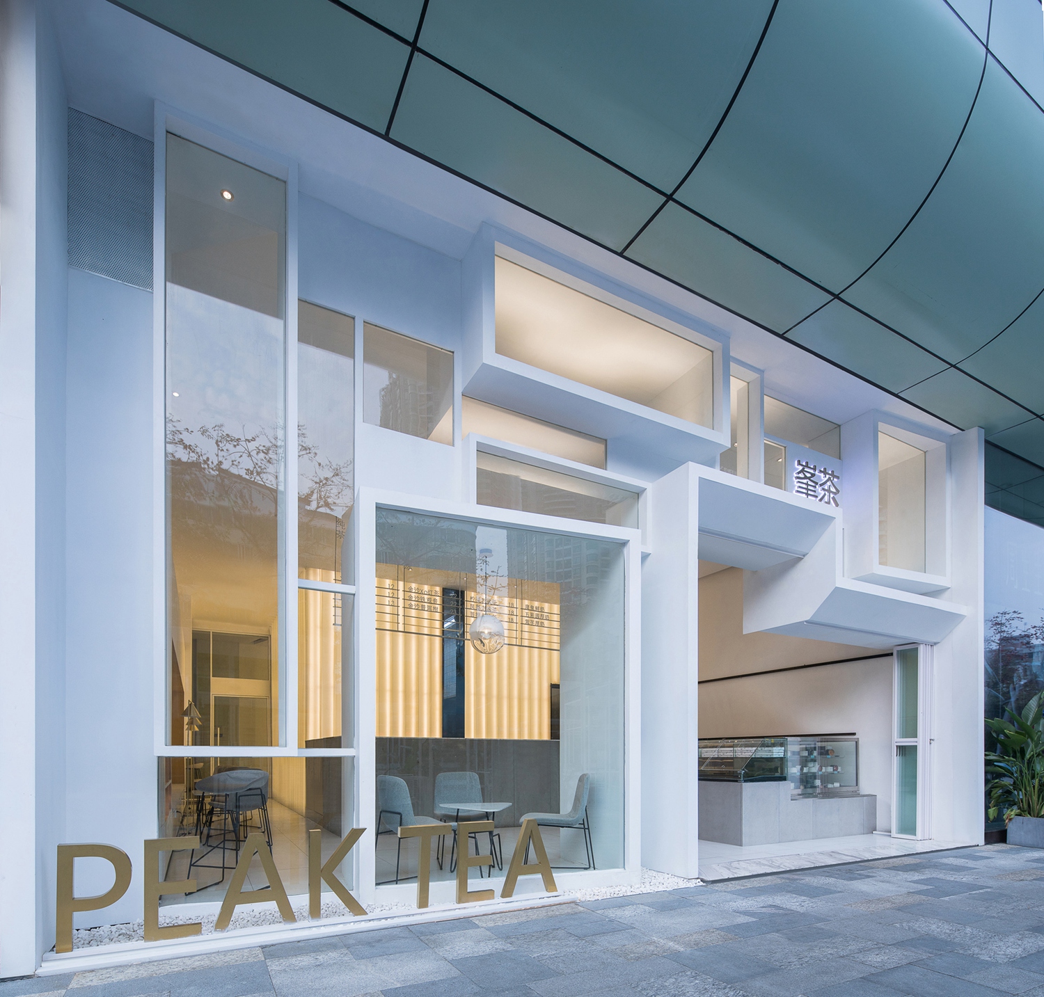 深圳峯茶PEAK TE店面設計,深圳峯茶PEAK TE空間設計,商鋪形象設計,SI設計
