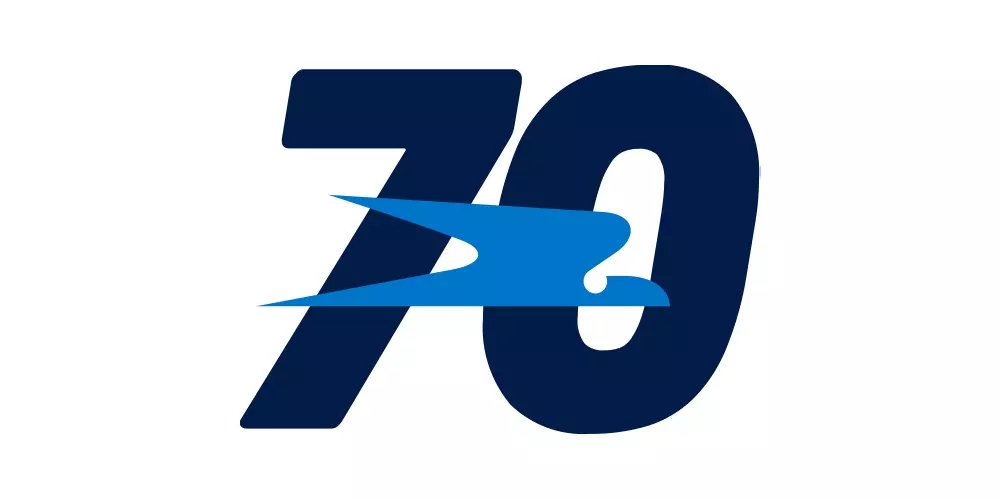 阿根廷航空70周年紀念LOGO,阿根廷航空70周年紀念標志,航空標志,周年紀念LOGO