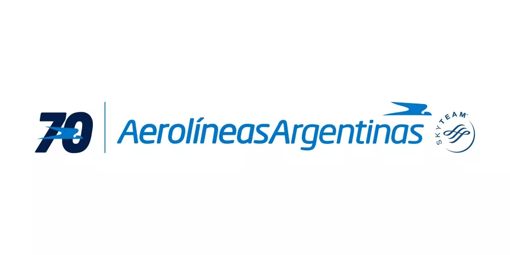 阿根廷航空70周年紀念LOGO,阿根廷航空70周年紀念標志,航空標志,周年紀念LOGO
