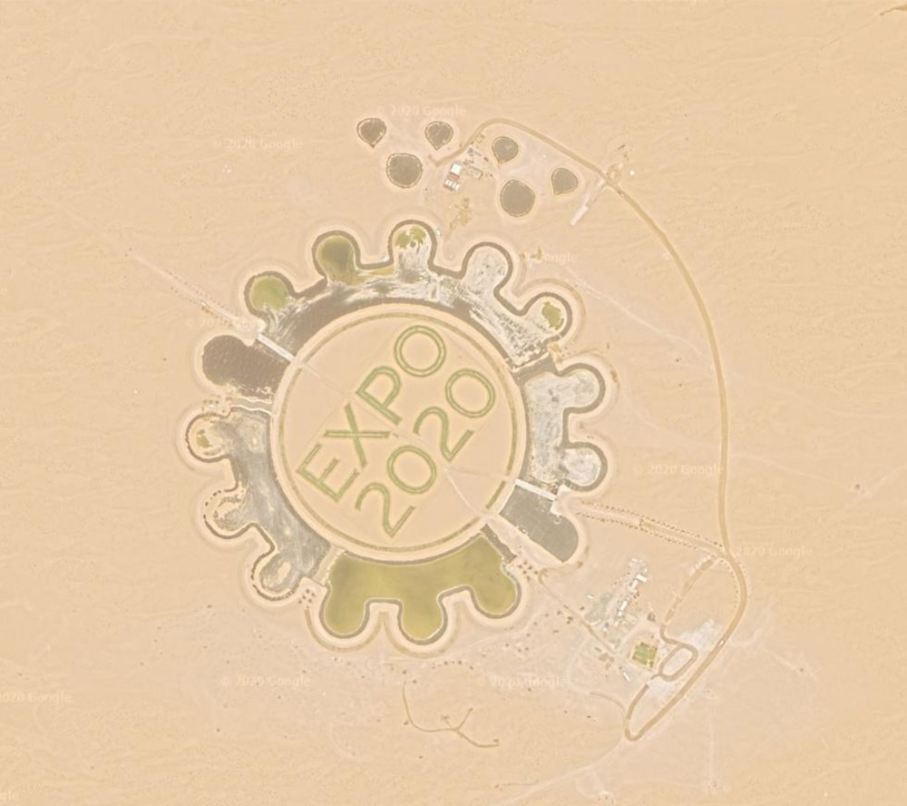 沙漠建造2020年世博會LOGO,沙漠建造2020年世博會標志,世博會標志設計