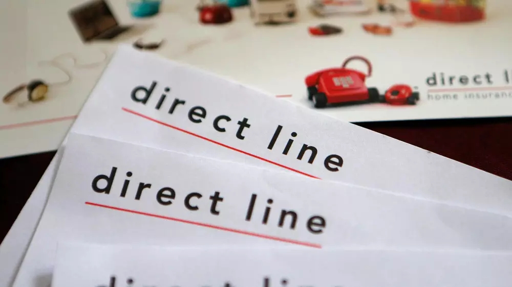 英國保險公司Direct Line標志,英國保險公司Direct Line LOGO,保險公司品牌設計,保險公司標志設計