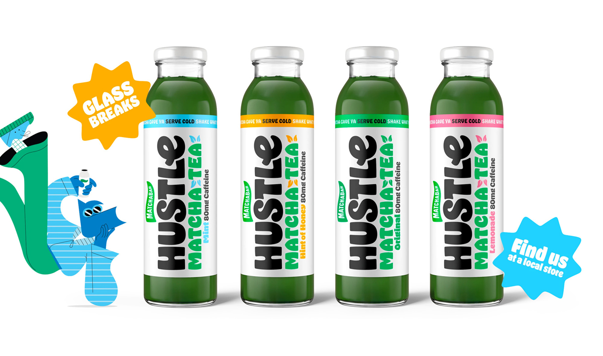Hustle品牌能量飲料標志,Hustle品牌能量飲料包裝,飲料品牌設計,飲料包裝設計,飲料標志設計