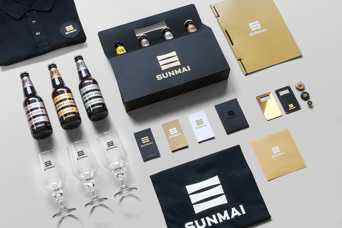 臺灣精釀啤酒品牌Sunmai LOGO,臺灣精釀啤酒品牌Sunmai標志,啤酒品牌設計,啤酒設計,啤酒包裝設計
