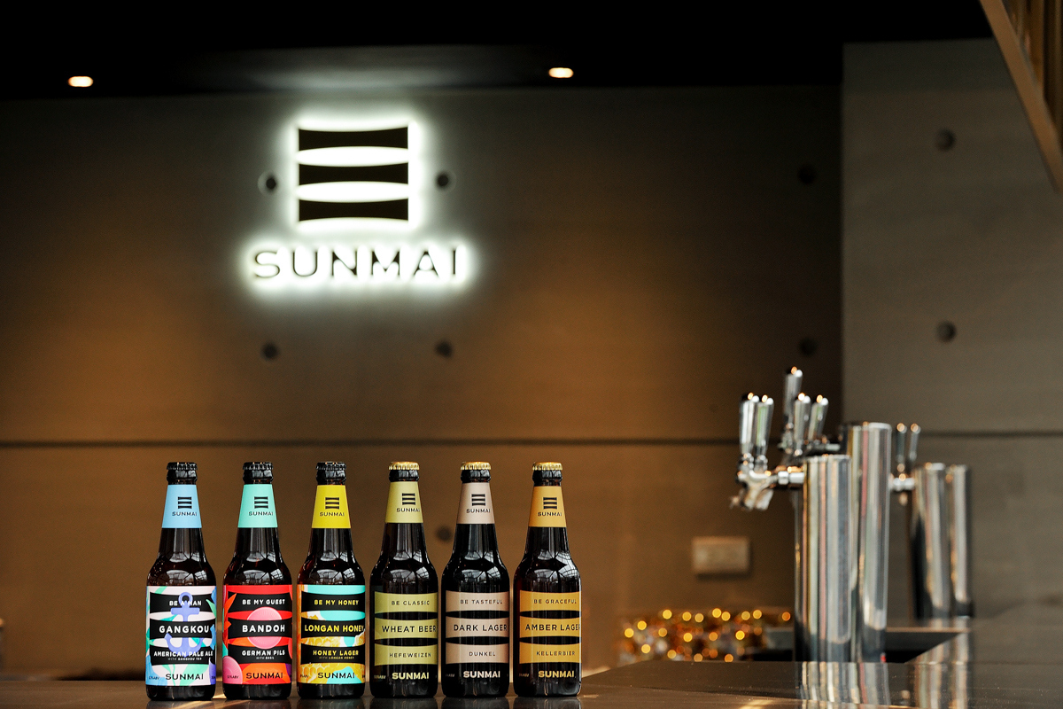 臺灣精釀啤酒品牌Sunmai LOGO,臺灣精釀啤酒品牌Sunmai標志,啤酒品牌設計,啤酒設計,啤酒包裝設計