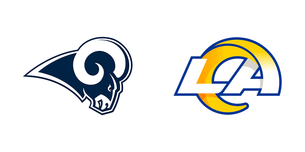 洛杉磯公羊(Los Angles Rams)橄欖球球隊標志,洛杉磯公羊(Los Angles Rams)橄欖球球隊LOGO,橄欖球品牌設計
