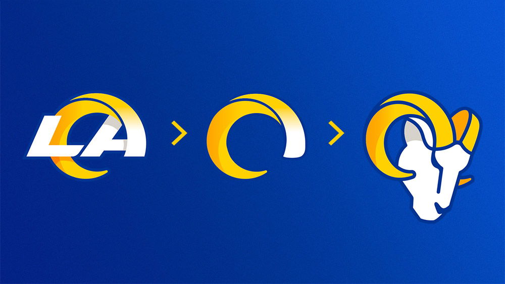 洛杉磯公羊(Los Angles Rams)橄欖球球隊標志,洛杉磯公羊(Los Angles Rams)橄欖球球隊LOGO,橄欖球品牌設計