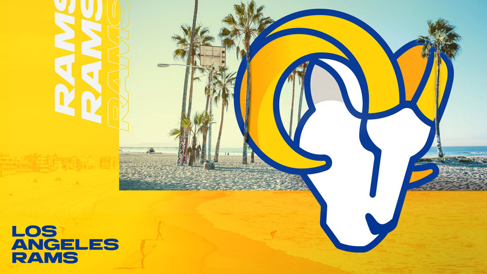 洛杉磯公羊(Los Angles Rams)橄欖球球隊標志,洛杉磯公羊(Los Angles Rams)橄欖球球隊LOGO,橄欖球品牌設計
