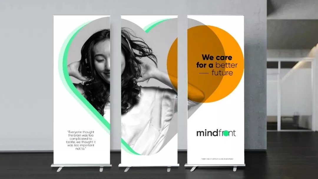 曼朗醫療mindfront LOGO,曼朗醫療mindfront標志,醫療品牌形象設計,醫療標志