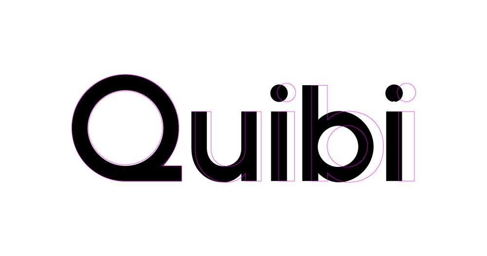 Quibi移動短視頻平臺LOGO,Quibi移動短視頻平臺標志,短視頻品牌設計