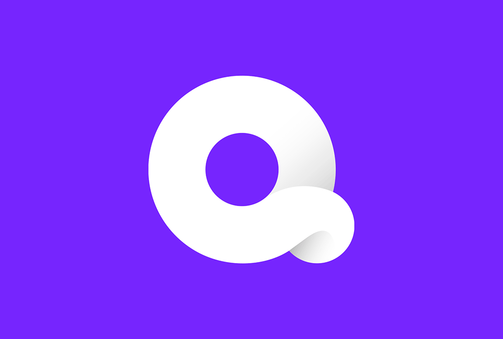 Quibi移動短視頻平臺LOGO,Quibi移動短視頻平臺標志,短視頻品牌設計